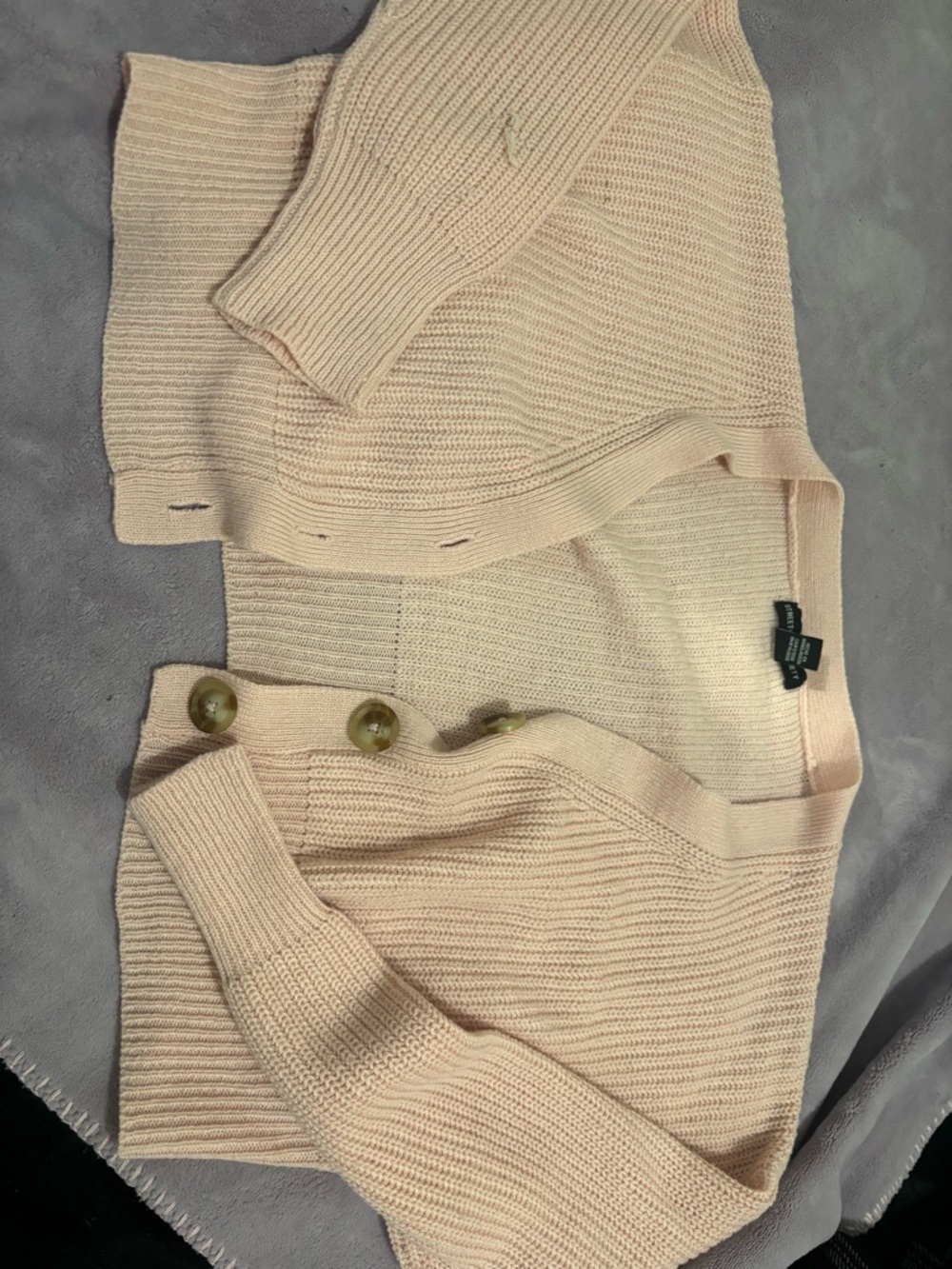 Streetwear Society Pale Pink Ribbed Knit Sweater